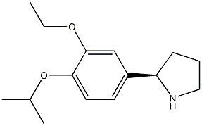 4-((2R)PYRROLIDIN-2-YL)-2-ETHOXY-1-(METHYLETHOXY)BENZENE 结构式