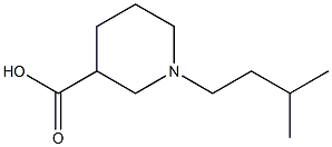 1-(3-METHYLBUTYL)PIPERIDINE-3-CARBOXYLIC ACID 结构式