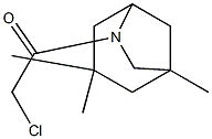 6-(CHLOROACETYL)-1,3,3-TRIMETHYL-6-AZABICYCLO[3.2.1]OCTANE 结构式