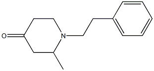 2-METHYL-1-(2-PHENYLETHYL)-4-PIPERI-DONE 结构式