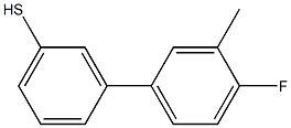 3-(4-FLUORO-3-METHYLPHENYL)THIOPHENOL 结构式