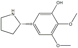 5-((2S)PYRROLIDIN-2-YL)-2,3-DIMETHOXYPHENOL 结构式