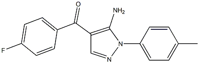 (5-AMINO-1-P-TOLYL-1H-PYRAZOL-4-YL)(4-FLUOROPHENYL)METHANONE 结构式