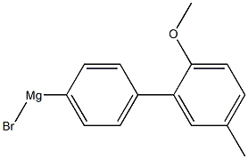 4-(2-METHOXY-5-METHYLPHENYL)PHENYLMAGNESIUM BROMIDE 结构式