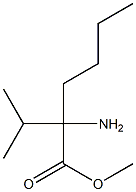 2-AMINO-2-ISOPROPYL-HEXANOIC ACID METHYL ESTER 结构式