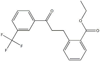 3-(2-CARBOETHOXYPHENYL)-3'-TRIFLUOROMETHYLPROPIOPHENONE 结构式