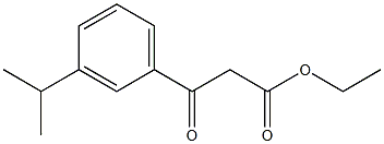 ETHYL (3-ISOPROPYLBENZOYL)ACETATE 结构式