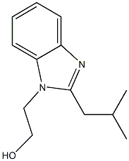 2-(2-ISOBUTYL-1H-BENZIMIDAZOL-1-YL)ETHANOL 结构式