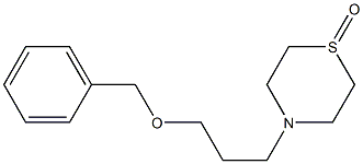 4-(O-BENZYLHYDROXYPROPYL)THIOMORPHOLIN-1-MONOOXIDE 结构式