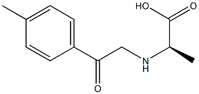 (2R)-2-([2-(4-METHYLPHENYL)-2-OXOETHYL]AMINO)PROPANOIC ACID 结构式