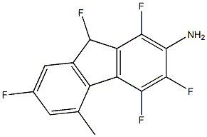 7-PENTAFLUOROMETHYL-9H-FLUOREN-2-AMINE 结构式