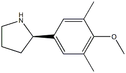 5-((2R)PYRROLIDIN-2-YL)-2-METHOXY-1,3-DIMETHYLBENZENE 结构式