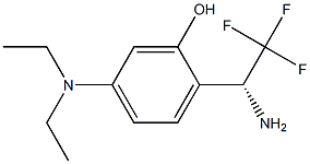 2-((1R)-1-AMINO-2,2,2-TRIFLUOROETHYL)-5-(DIETHYLAMINO)PHENOL 结构式