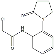 2-CHLORO-N-[2-(2-OXOPYRROLIDIN-1-YL)PHENYL]ACETAMIDE 结构式