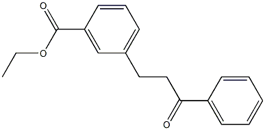 3-(3-CARBOETHOXYPHENYL)PROPIOPHENONE 结构式