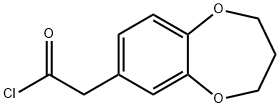 (3,4-DIHYDRO-2H-BENZO[B][1,4]DIOXEPIN-7-YL)-ACETYL CHLORIDE 结构式