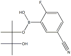 5-CYANO-2-FLUOROPHENYLBORONIC ACID, PINACOL ESTER 结构式