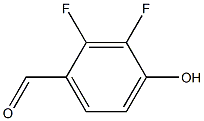 2,3-DIFLUORO-4-HYDROXYBENZALDEHYDE 结构式