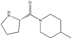 (4-METHYL-PIPERIDIN-1-YL)-(S)-PYRROLIDIN-2-YL-METHANONE 结构式