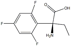 (2S)-2-AMINO-2-(2,4,6-TRIFLUOROPHENYL)BUTANOIC ACID 结构式