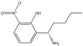 2-((1S)-1-AMINOPENTYL)-6-NITROPHENOL 结构式