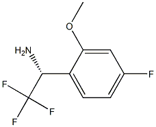 (1R)-2,2,2-TRIFLUORO-1-(4-FLUORO-2-METHOXYPHENYL)ETHYLAMINE 结构式