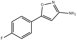 3-氨基-5-(4-氟苯基)异噁唑 结构式