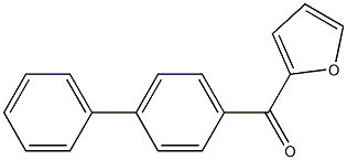 2-(4-PHENYLBENZOYL)FURAN 结构式