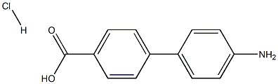 4'-AMINO-BIPHENYL-4-CARBOXYLIC ACID HYDROCHLORIDE 结构式