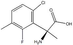(2S)-2-AMINO-2-(6-CHLORO-2-FLUORO-3-METHYLPHENYL)PROPANOIC ACID 结构式
