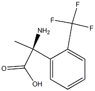 (2S)-2-AMINO-2-[2-(TRIFLUOROMETHYL)PHENYL]PROPANOIC ACID 结构式