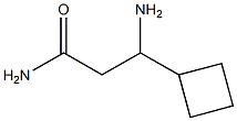 3-Amino-3-cyclobutyl-propionic acid amide 结构式