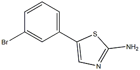 2-AMINO-5-(3-BROMOPHENYL)-THIAZOLE 结构式