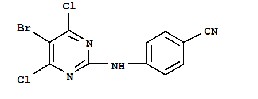 4-[(5-bromo-4,6-dichloro-2-pyrimidinyl)amino]-Benzonitrile,4-[(5-bromo-4,6-dichloro-2-pyrimidinyl)amino]-Benzonitrile