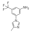 3-(4-甲基-1H-咪唑-1-基)-5-(三氟甲基)苯胺,3-(4-Methyl-imidazol-1-yl)-5-trifluoromethyl-phenylamine