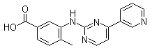 4-甲基-3-[[4-(3-吡啶基)-2-嘧啶基]氨基]苯甲酸,4-Methyl-3-[[4-(3-pyridinyl)-2-pyrimidinyl]amino]benzoic acid