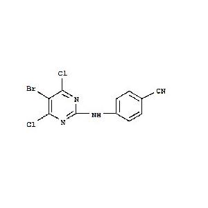 4-[(5-bromo-4,6-dichloro-2-pyrimidinyl)amino]-Benzonitrile