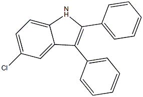 5-chloro-2,3-diphenyl-1H-indole,5-chloro-2,3-diphenyl-1H-indole