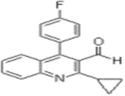 2-环丙基-4-(4-氟苯基)喹啉-3-甲醛;CAS:121660-37-5