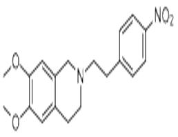6,7-dimethoxy-2-(4-nitrophenethyl)-1,2,3,4-tetrahydroisoquinoline; 6-methoxy-2-(4-nitrophenethyl)-1,2,3,4-tetrahydro-7-isoquinolinyl methyl ether