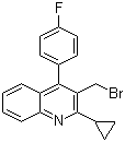 3-溴甲基-2-环丙基-4-(4'-氟苯基)喹啉,3-(Bromomethyl)-2-cyclopropyl-4-(4'-fluorophenyl)quinoline