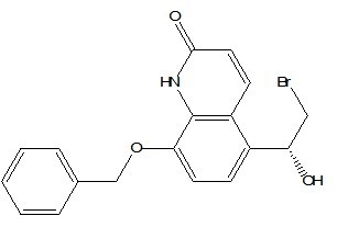 8-芐氧基-5（R）-2-溴-1-羥乙基-2-1H-喹啉酮,8-benzyloxy-5((R)-2-bromo-1-hydroxyethyl)-2-(1H-)-quinolinone