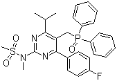 N-[5-(Diphenylphosphinoylmethyl)-4-(4-fluorophenyl)-6-isopropylpyrimidin-2-yl]-N-methylmethanesulfonamide,N-[5-(Diphenylphosphinoylmethyl)-4-(4-fluorophenyl)-6-isopropylpyrimidin-2-yl]-N-methylmethanesulfonamide