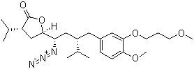 (3S,5S)-5-((1S,3S)-3-(3-(3-methoxypropoxy)-4-methoxybenzyl)-1-azido-4-methylpentyl)-dihydro-3-isopropylfuran-2(3H)-one,(3S,5S)-5-((1S,3S)-3-(3-(3-methoxypropoxy)-4-methoxybenzyl)-1-azido-4-methylpentyl)-dihydro-3-isopropylfuran-2(3H)-one