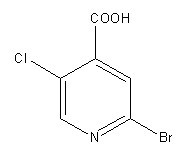 2-溴-5-氯异烟酸,4-Pyridinecarboxylic acid, 2-bromo-5-chloro-