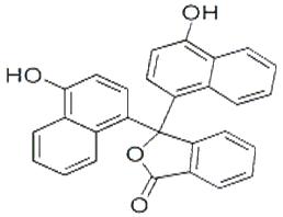1-萘酚酞；α-萘酚酞