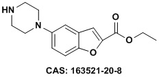 5-（哌嗪-1-基）苯并呋喃-2-羧酸乙酯,2-Benzofurancarboxylic acid,5-(1-piperazinyl)-,ethyl ester; Ethyl 5-(piperazin-1-yl)benzofuran-2-carboxylate