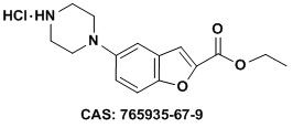 5-哌嗪基苯并呋喃-2-羧酸乙酯盐酸盐,5-(1-Piperazinyl)-2-benzofurancarboxylic acid ethyl ester hydrochloride