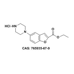 5-哌嗪基苯并呋喃-2-羧酸乙酯盐酸盐
