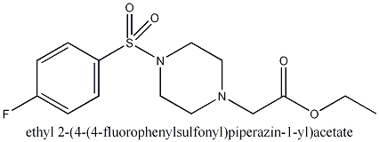 ethyl 2-(4-(4-fluorophenylsulfonyl)piperazin-1-yl)acetate,ethyl 2-(4-(4-fluorophenylsulfonyl)piperazin-1-yl)acetate